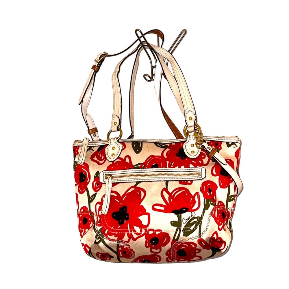 Coach Poppy Hallie tote style #23263. Includes dust bag